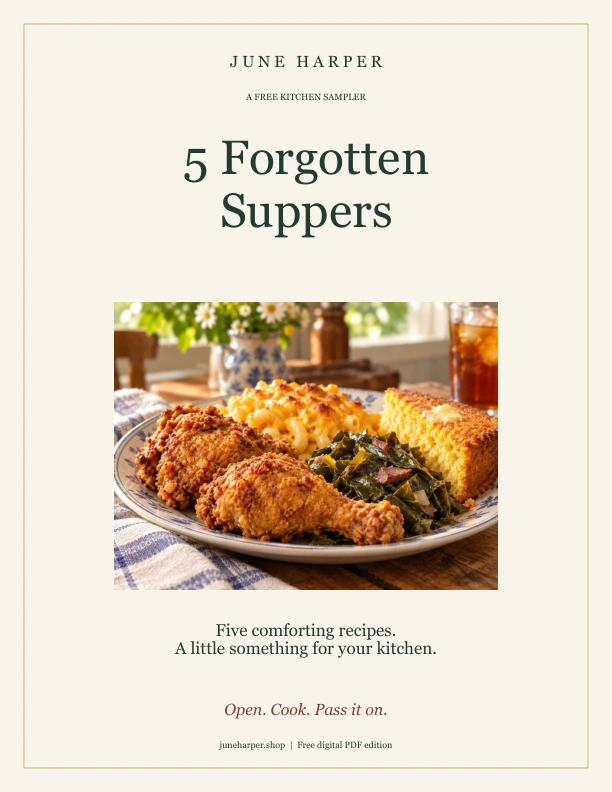 5 Forgotten Suppers by June Harper — free PDF sampler